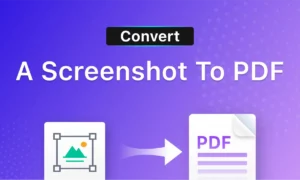 Read more about the article How to Turn Screenshot Into PDF